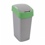 Curver&reg; FLIP BIN 25L, hall-h&otilde;be/roheline
