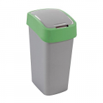 Curver&reg; FLIP BIN 25L, hall-h&otilde;be/roheline