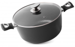 Pott MagicHome Black Line, 28 cm, 6,0 l. Kaanega