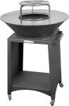 Grill Strend Pro Fiesta, must, teras, l&auml;bim&otilde;&otilde;t 75 cm, kaminaga