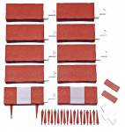 P&auml;ikesepatareiga peenrapiire GE089, 20x9x4 cm, PP, LED, pak. 10 tk, pikkus 2,20m