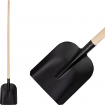 Labidas S504B.WH 7130, must, 280x235 mm, puidust k&auml;epide