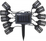 Kett Strend Pro Garden, latern, p&auml;ikeseenergia, 10x LED, 1,8+2 m