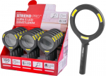 Lamp Strend Pro suurendusklaasiga, 100 lm, 113x242x22 mm, 2xAA, m&uuml;&uuml;gikarp 15 tk, luup