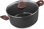 Pott MagicHome Black Marble Line, 24 cm, 4,0 l, kaanega