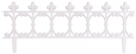 Tara Fence Gardens F755, 87x34 cm, plastik, valge, pakis 4 tk.