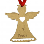 J&otilde;ulukaunistused MagicHome, Angel Peace, kuld, pkg. 5 tk