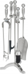 Kaminat&ouml;&ouml;riistade komplekt Homefire FT53S, 4 osa, nikeldatud, 53 cm