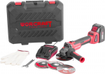 Workcraft CAG-S20LiBH ShareSYS veski, 115 mm, nurk, komplekt, kohver, koos aku ja laadijaga, 20 V, Li-Ion, harjadeta