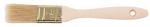 Pintsel Strend Pro JA019, kollane, 1", v&auml;rvimine, lame, puidust k&auml;epide