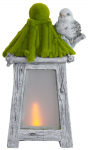 MagicHome aiakaunistus, Linnuga latern, p&auml;ike, LED, keraamika, 26x20x45 cm