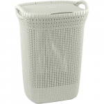 Pesukorv Curver&reg; KNIT 3676 57L, valge, 45x61x34 cm