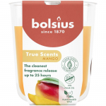 Bolsius True Scents k&uuml;&uuml;nal, mango, 80x73 mm, klaas