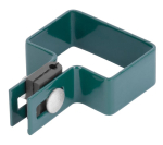 Klamber Strend Pro EUROSTANDARD, 60x40 mm, ots, roheline, Zn+PVC, RAL6005, kandilisele postile
