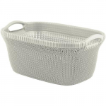 Pesukorv Curver&reg; KNIT 3677 40L, valge, 60x27x39 cm