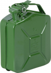 Kanister JerryCan LD5, 5 lit, metallist, k&uuml;tuse jaoks, roheline
