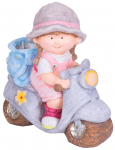 Dekoratiivne aiakuju MagicHome, T&uuml;druk rolleril, keraamika, 36,5x17,5x37,5 cm