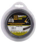 Trimmeri n&ouml;&ouml;r 2,4mm L-25m Strend Pro, kolmnurkne