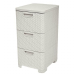 Kummut Curver&reg; STYLE 3x sahtlit, kreem, 33x60x38 cm