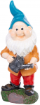 Dekoratsioon MagicHome, Gnome kastekannuga, pol&uuml;resiin, 12,5x12x30 cm