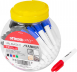 Strend Pro marker, plastpakendis, punane/must/roheline/sinine, m&uuml;&uuml;gikarp 72 tk