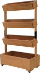 Vertikaalne taimekast Strend Pro, lillepeenar, 4-korruseline, ratastega, 85x45x147 cm