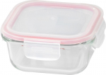MagicHome purk, ruudukujuline, 520 ml, kaanega, Klamber, klaas