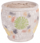 MagicHome kaunistus, Lillepott mosaiigiga, valgus, keraamika, 27,5x27,5x25 cm