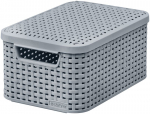 Kaanega korv Curver&reg; STYLE S, hall, kaanega, 19,8x29,1x14,2 cm