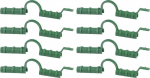 Klambrid Strend Pro fooliumi kinnitamiseks, kasvulavadele, fooliummaja jaoks, roheline, 8 mm, pakk. 8 tk