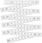 Kokkupandav m&otilde;&otilde;tejoonlaud PVC 1m Strend Pro, valge