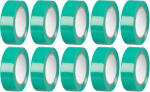 Strend Pro teip, 19 mm, L-10 m, max 80&deg;C, 600V, roheline, isoleeriv, liim, PVC, pakend. 10 tk