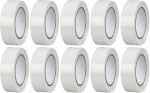 Strend Pro teip, 19 mm, L-10 m, max 80&deg;C, 600V, valge, isoleeriv, liim, PVC, pakend. 10 tk