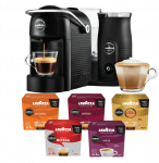 Lavazza Jolie & Milk + 80 kohvikapslit + Window Collection cappuccino tassid
