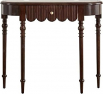 Konsoollauad koridori jaoks, &otilde;huke vintage t&auml;ispuidust konsoollaud, poolkuu sissep&auml;&auml;sulaud sisenemisruumi jaoks, 39,37-tolline t&ouml;&ouml;stuslik poolringikujuline diivanilaud, puidust aktsentlaud