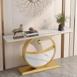 31,49-tolline konsoollaud diivanilaud, kuldse raamiga diivanilaud kitsas koridor foyer, mitu laua v&auml;rvi (v&auml;rv : valge)