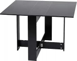 Wefun Kokkupandav s&ouml;&ouml;gilaud koos puitlaastplaadiga, t&ouml;&ouml;koht k&ouml;&ouml;ki, s&ouml;&ouml;gituppa 102,5 x 76 x 73 cm (must)