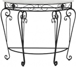 Generisch Schlanker Konsolentisch mit Ablage hinter dem Sofa, Marmor-Spiegel-Display, moderner Eingangstisch, moderner schwarzer Konsolentisch mit Metallgestell f&uuml;r Wohnzimmer, Flur und kleine R&auml;ume