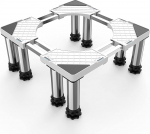 DEWEL pesumasina alus 8 jalaga + 8 toruga, kandev&otilde;ime 500 kg, reguleeritav pesumasina alus k&uuml;lmiku, kuivati ja s&uuml;gavk&uuml;lmiku jaoks (reguleeritav 54,5-67 cm, 17,5-20,5 cm)