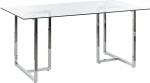 Beliani Envia ristk&uuml;likukujuline s&ouml;&ouml;gilaud l&auml;bipaistev/h&otilde;bedane turvaklaas 160 x 90 cm