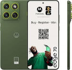Motorola Edge 70 nutitelefon 6,67-tollise POLED-ekraaniga Gorilla Glass 7i, 50 MP kaamera, 12-512 GB, vee- ja kuumakindel, 68 W TurboPower-laadimine, Pantone Bronze Green, sisaldab magnetit