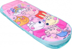 Character World Peppa Pig and Friends ReadyBed Kids Inflatable Air Bed and Sleeping Bag with Pump | Travel Mattress for Sleepovers and Camping or Home, Rose