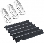 GFTIME Flavorizer Bars & Heat Reflector for Weber Genesis II/LX 300 Series II E-310, II E-330, II E-335, II S-335, II LX S/E-340 (2017 and Neuer), Heating Plate Replacement Parts for Weber 66032 66040