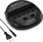 ANSMANN Energy 16 Plus universaalne "UK & EU" pistikupesa laadija AA, AAA, C, D ja 9V akudele.