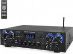 Pyle Amplifier 800W Bluetooth v&otilde;imendi - 4-kanaliline miniv&otilde;imendi MP3, USB, AUX, SD, mikrofon, FM, RCA, Reverb / Delay - Stereo koduteatri, stuudio ja teatri jaoks.