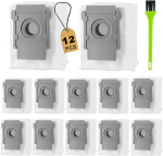 AiLomey 12 tolmuimeja kotid iRobot i & j & s & e seeriatele, tolmukotid Roomba i7, i7+, i8, i8+, i3, i3+, i4, i4+, i6, i6+, j7, j7+, s9, s9+ Clean Base imemisjaamale, asenduskotid.