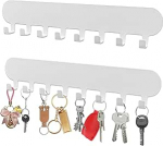 2 v&otilde;tmehoidja komplekt 8 konksuga (valge)