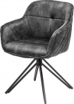 invicta INTERIOR Euphoria p&ouml;&ouml;rlev disaintool 180&deg; tumehall sametist k&auml;etoega metallraamiga must k&ouml;&ouml;gitool s&ouml;&ouml;gitoatool sametist tool