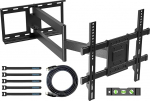 BONTEC TV seinakinnitus ekstra pika liigendvarrega 850 mm 32-70-tollise LCD/LED/OLED lameekraani jaoks kuni 60 kg, kallutamine, p&ouml;&ouml;ramine ja p&ouml;&ouml;ramine, TV kinnitus, max. VESA 400 x 400 mm