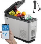 VEVOR 12-voldine auto k&auml;etoe k&uuml;lmkapp Kaasaskantav s&uuml;gavk&uuml;lmik &uuml;he tsooniga 15L reguleeritav vahemik -20&deg;C kuni 20&deg;C, 12/24V DC ja 100-240V AC